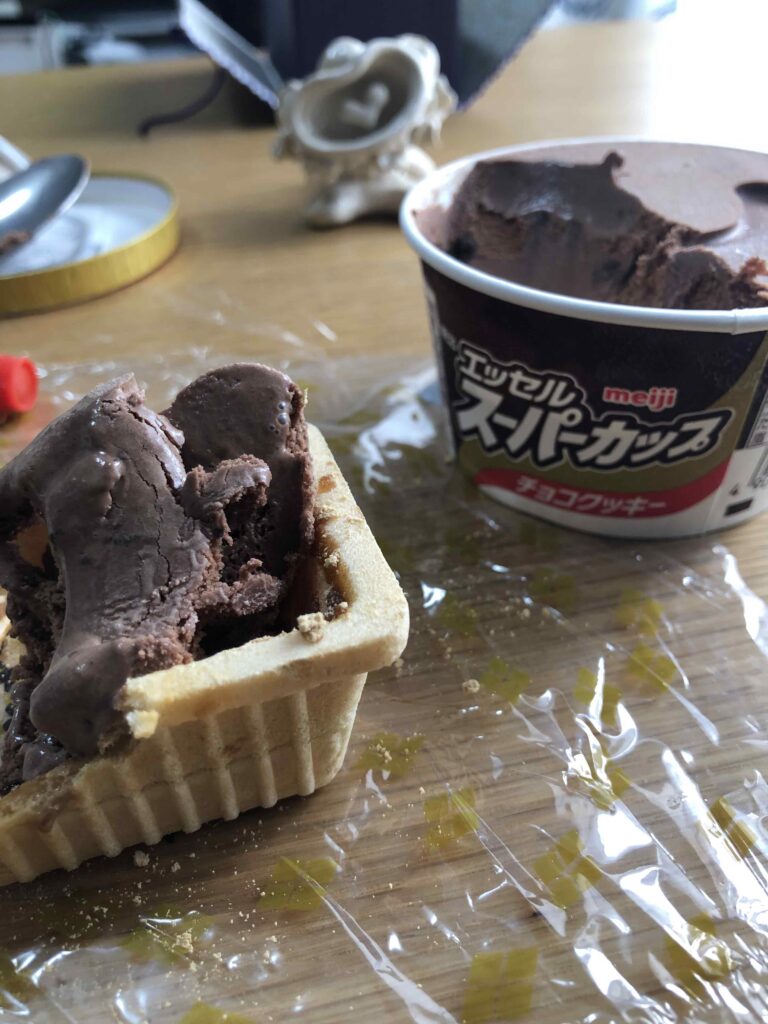 信玄餅極とチョコアイスうまし